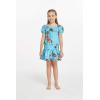 imageMatchable Family Hawaiian Luau Men Women Girl Boy Clothes in Christmas Santa in Hawaii TurquoiseGirl Simple Muumuu