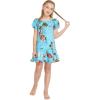 imageMatchable Family Hawaiian Luau Men Women Girl Boy Clothes in Christmas Santa in Hawaii TurquoiseGirl Simple Muumuu