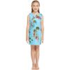 imageMatchable Family Hawaiian Luau Men Women Girl Boy Clothes in Christmas Santa in Hawaii TurquoiseGirl Tank