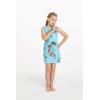 imageMatchable Family Hawaiian Luau Men Women Girl Boy Clothes in Christmas Santa in Hawaii TurquoiseGirl Tank