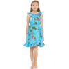 imageMatchable Family Hawaiian Luau Men Women Girl Boy Clothes in Christmas Santa in Hawaii TurquoiseGirl Wrap