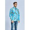 imageMatchable Family Hawaiian Luau Men Women Girl Boy Clothes in Christmas Santa in Hawaii TurquoiseMen Long Sleeve