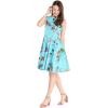 imageMatchable Family Hawaiian Luau Men Women Girl Boy Clothes in Christmas Santa in Hawaii TurquoiseWomen Fit and Flare