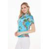 imageMatchable Family Hawaiian Luau Men Women Girl Boy Clothes in Christmas Santa in Hawaii TurquoiseWomen Shirt
