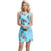 imageMatchable Family Hawaiian Luau Men Women Girl Boy Clothes in Christmas Santa in Hawaii TurquoiseWomen Tank