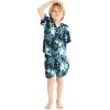 imageMatchable Family Hawaiian Luau Men Women Girl Boy Clothes in Orchid Breeze NavyBoy Short Sleeve
