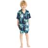 imageMatchable Family Hawaiian Luau Men Women Girl Boy Clothes in Orchid Breeze NavyBoy Short Sleeve