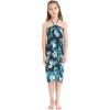 imageMatchable Family Hawaiian Luau Men Women Girl Boy Clothes in Orchid Breeze NavyGirl Halter