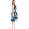imageMatchable Family Hawaiian Luau Men Women Girl Boy Clothes in Orchid Breeze NavyGirl Halter