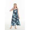 imageMatchable Family Hawaiian Luau Men Women Girl Boy Clothes in Orchid Breeze NavyGirl Maxi Tiered