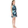 imageMatchable Family Hawaiian Luau Men Women Girl Boy Clothes in Orchid Breeze NavyGirl Ruffle Tank