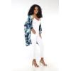 imageMatchable Family Hawaiian Luau Men Women Girl Boy Clothes in Orchid Breeze NavyWomen Kimono Cardigan