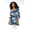 imageMatchable Family Hawaiian Luau Men Women Girl Boy Clothes in Orchid Breeze NavyWomen Kimono Cardigan