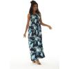 imageMatchable Family Hawaiian Luau Men Women Girl Boy Clothes in Orchid Breeze NavyWomen Maxi Elastic Tank