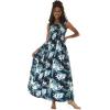 imageMatchable Family Hawaiian Luau Men Women Girl Boy Clothes in Orchid Breeze NavyWomen Maxi Elastic Tank
