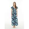 imageMatchable Family Hawaiian Luau Men Women Girl Boy Clothes in Orchid Breeze NavyWomen Maxi Rahee