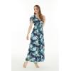 imageMatchable Family Hawaiian Luau Men Women Girl Boy Clothes in Orchid Breeze NavyWomen Maxi Rahee