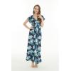 imageMatchable Family Hawaiian Luau Men Women Girl Boy Clothes in Orchid Breeze NavyWomen Maxi Rahee