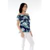 imageMatchable Family Hawaiian Luau Men Women Girl Boy Clothes in Orchid Breeze NavyWomen Offshoulder Ruffle Top
