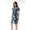 imageMatchable Family Hawaiian Luau Men Women Girl Boy Clothes in Orchid Breeze NavyWomen Short Rahee