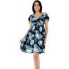 imageMatchable Family Hawaiian Luau Men Women Girl Boy Clothes in Orchid Breeze NavyWomen Short Rahee