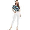 imageMatchable Family Hawaiian Luau Men Women Girl Boy Clothes in Orchid Breeze NavyWomen Smock Top