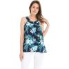 imageMatchable Family Hawaiian Luau Men Women Girl Boy Clothes in Orchid Breeze NavyWomen Tank Top