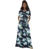 imageMatchable Family Hawaiian Luau Men Women Girl Boy Clothes in Orchid Breeze NavyWomen Wide Leg Jumpsuit