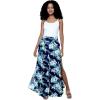 imageMatchable Family Hawaiian Luau Men Women Girl Boy Clothes in Orchid Breeze NavyWomen Wide Leg Pants