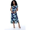 imageMatchable Family Hawaiian Luau Men Women Girl Boy Clothes in Orchid Breeze NavyWomen Wrap Ruffle