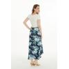 imageMatchable Family Hawaiian Luau Men Women Girl Boy Clothes in Orchid Breeze NavyWomen Wrap Ruflle Skirt