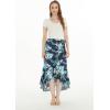 imageMatchable Family Hawaiian Luau Men Women Girl Boy Clothes in Orchid Breeze NavyWomen Wrap Ruflle Skirt