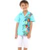 imageMatchable Family Hawaiian Luau Men Women Girl Boy Clothes in Orchid Paradise TurquoiseBoy Short Sleeve
