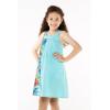 imageMatchable Family Hawaiian Luau Men Women Girl Boy Clothes in Orchid Paradise TurquoiseGirl Shift