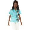 imageMatchable Family Hawaiian Luau Men Women Girl Boy Clothes in Orchid Paradise TurquoiseLady Aloha Shirt