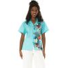 imageMatchable Family Hawaiian Luau Men Women Girl Boy Clothes in Orchid Paradise TurquoiseLady Aloha Shirt