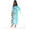 imageMatchable Family Hawaiian Luau Men Women Girl Boy Clothes in Orchid Paradise TurquoiseWomen Maxi With Sleeve