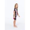 imageMatchable Family Hawaiian Luau Men Women Girl Boy Clothes in Pink Hibiscus Vine BlackBoy Short Sleeve