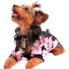 imageMatchable Family Hawaiian Luau Men Women Girl Boy Clothes in Pink Hibiscus Vine BlackDog Shirt
