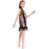 imageMatchable Family Hawaiian Luau Men Women Girl Boy Clothes in Pink Hibiscus Vine BlackGirl Shift