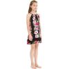 imageMatchable Family Hawaiian Luau Men Women Girl Boy Clothes in Pink Hibiscus Vine BlackGirl Shift