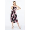 imageMatchable Family Hawaiian Luau Men Women Girl Boy Clothes in Pink Hibiscus Vine BlackWomen Halter