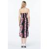 imageMatchable Family Hawaiian Luau Men Women Girl Boy Clothes in Pink Hibiscus Vine BlackWomen Halter