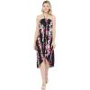 imageMatchable Family Hawaiian Luau Men Women Girl Boy Clothes in Pink Hibiscus Vine BlackWomen Halter