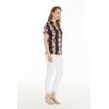 imageMatchable Family Hawaiian Luau Men Women Girl Boy Clothes in Pink Hibiscus Vine BlackWomen Lady Aloha Shirt