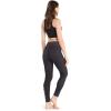 imageMatchable Family Hawaiian Luau Men Women Girl Boy Clothes in Pink Hibiscus Vine BlackWomen Leggings