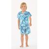 imageMatchable Family Hawaiian Luau Men Women Girl Boy Clothes in Simply Blue LeavesBoy Short Sleeve