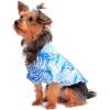 imageMatchable Family Hawaiian Luau Men Women Girl Boy Clothes in Simply Blue LeavesDog Shirt