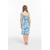 imageMatchable Family Hawaiian Luau Men Women Girl Boy Clothes in Simply Blue LeavesGirl Empire