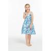 imageMatchable Family Hawaiian Luau Men Women Girl Boy Clothes in Simply Blue LeavesGirl Empire
